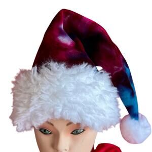 Handcrafted Tie-Dye Santa Hat